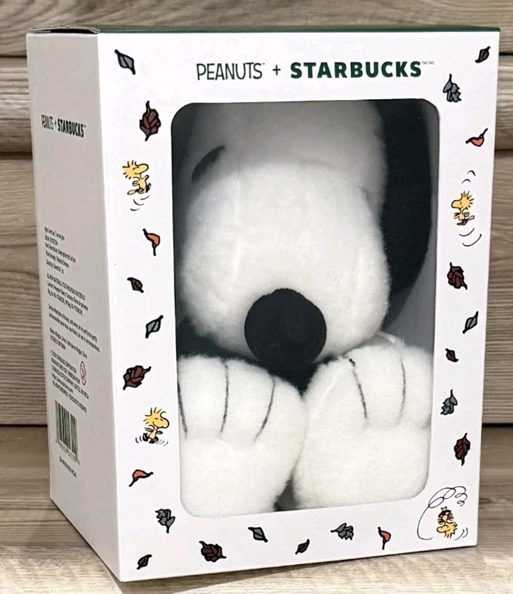 2026 Starbucks x Peanuts Snoopy Plush NEW RELEASE In Box Woodstock Fall